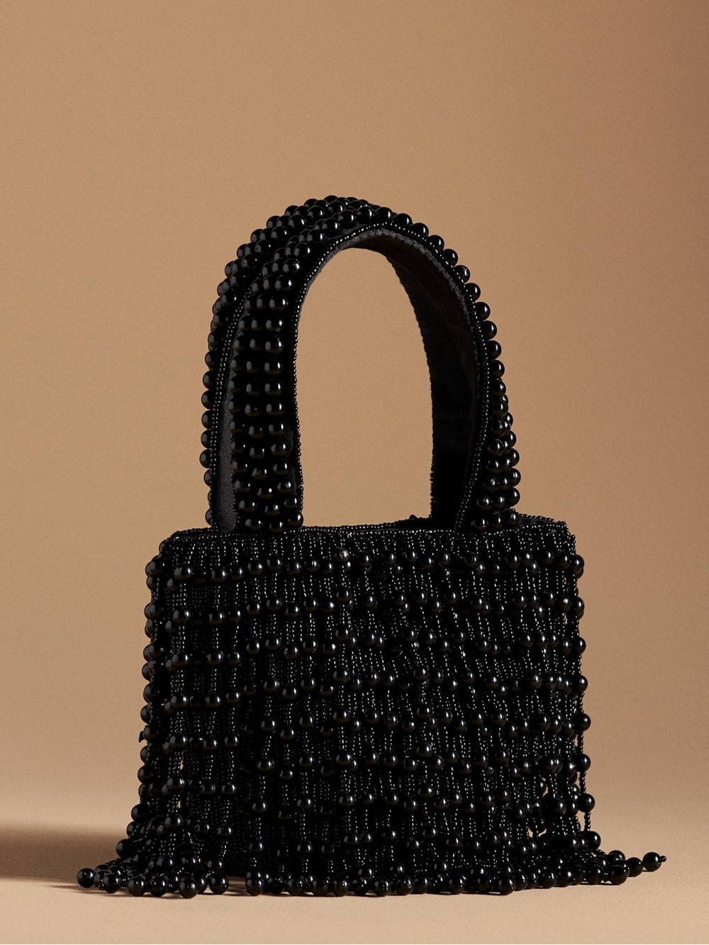 Anthropologie Beaded Fringe Mini Clutch Bag NWT